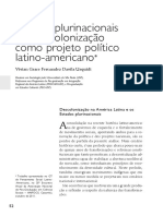 URQUIDI, Vivian - Estados Plurinacionais e Descolonização Como Projeto Político Latino-Americano