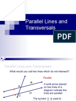 CH 3-1 Parallel Lines and Transversals