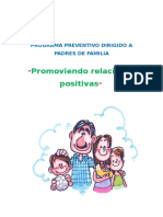 Programs de Prevencion para Padres Estilos de Crianza