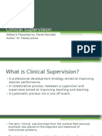 Clinical Supervision Presentation For Friday