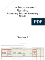 School Improvement Planning - Identifying Teacher Learning Needs Oct 1