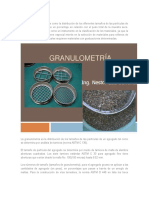 La Granulometría Se Define Como La Distribución de Los Diferentes Tamaños de Las Partículas de Un Suelo