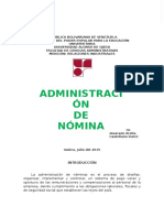 Administracion de Nomina