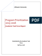 Program Prioritization Academic Task Force Report