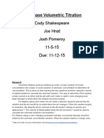 Acid Basevolumetrictitration