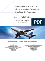 Assessment and Certification of X Ray Image Interpretation Competency of Aviation Security Screeners