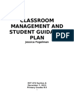 Classroom Management and Student Guidance Plan: Jessica Fogelman