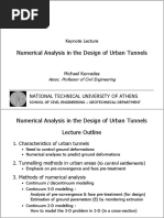 Numerical Analysis in The Design of Urban Tunnels PDF