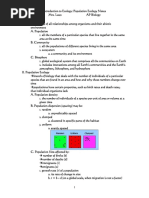 Intro Ecology Notes