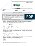 Lista Exercícios 1° Ano Recuperação