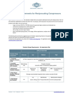 Design Requirements For Reciprocating Compressors