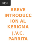 Breve Introduccion Al Kerigma