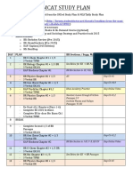 2015 MCAT Study Plan