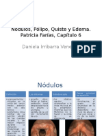 Nódulos, Pólipo, Quiste y Edema