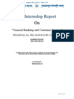 An Internship Report Final On Shahjalal Islami Bank Limited. Bangladesh