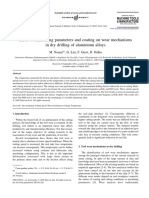 Effect of Machining Parameters and Coating On Wear Mechanisms in Dry Drilling of Aluminium Alloys