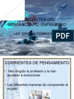 Corrientes Del Pensamiento Enfermero 2015