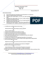 Summative Assessment-2 2015 Class - IX