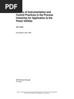 Survey of Instrumentation and Control Practices in The Process Industries For Application To The Power Utilities