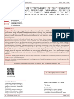 Comparison of Effectiveness of Diaphragmatic Breathing and Pursedlip Expiration Exercises in Improving The Forced Expiratory Flow Rate and Chest Expansion in Patients With Bronchial Asthma