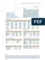 Indian Market Research Daily Market Summary: Paterson Securities PVT LTD