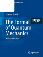 The Formalism of Quantum Mechanics