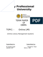 Online Library Management System