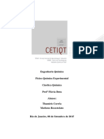 2º Relatório de Físico-Química Experimental - Cinética Química