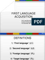 First Language Acquisition