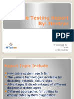 Cable Testing Report By: Neetrac: Presented By: Tapas Ankit Kumar