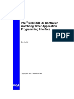 Intel 6300ESB I/O Controller Watchdog Timer Application Programming Interface