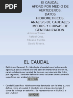 Hidrologia Caudal Aforos Presentacion Corregida