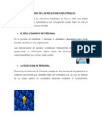 Funciones de Las Relaciones Industriales