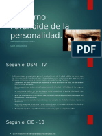 Trastorno Paranoide de La Personalidad