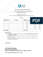 UHL2422 Assessment 4 Sem 2 2015 2016 Recommendation Report FINAL2 DRAFT