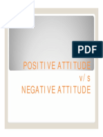 Positive Attitude Vs Negative Attitude PDF