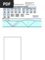 Ultrasonic Angle Beam Calculator: Probe Details Material ID