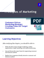 Principles of Marketing: Customer-Driven Marketing Strategy: Creating Value For Target Customers