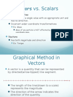 Vectors vs. Scalars: Scalar Quantities