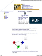 Used Telecom Equipment: Adjacency Matrix of A Graph