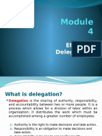 Module 4 - Effective Delegations in An Organization