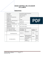 Syllabus Electroquímica