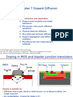 Chapter 7 Dopant Diffusion - I