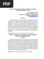 Dimensión Subjetiva y Social Del Docente. - Anverso y REverso