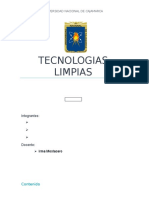 Tecnologias Limpias Informe