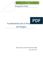 Proyecto Final Fundamentos de La Prevencion de Riesgos Cristian Palta