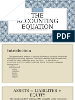 The Accounting Equation