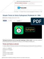 Simple Tricks To Solve Syllogisms Problems in 1 Min: Home Blog Bank Exam