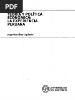 Teoría y Política Económica en Perú - Gonzales Izquierdo