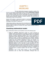 Chapte 1 Modeling: Classifying Mathematical Models